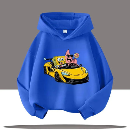 Hoodie Gris Chiné Bob L'Éponge - Gary & Bob