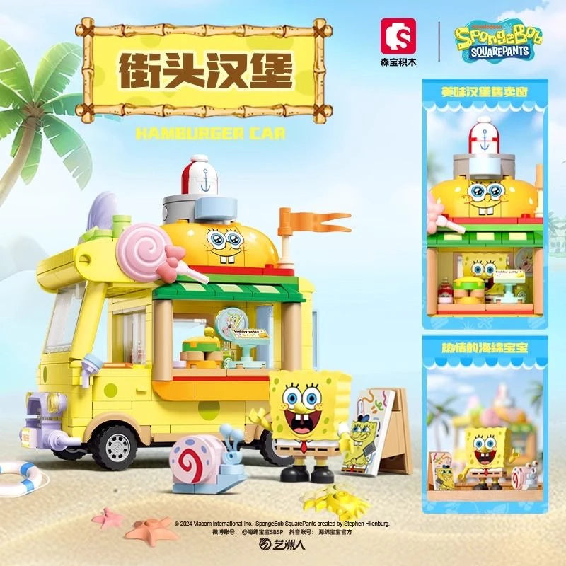 Jeu de Blocs Bob L'Éponge - Food Truck de Plage