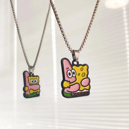 Colliers Couple Bob L'Éponge - Duo Pendentifs
