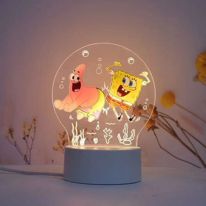 Veilleuse LED Bob & Patrick - Mème Imagination