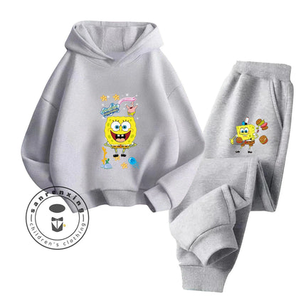 Ensemble Sport Bob L'Éponge - Jaune & Pantalon Noir