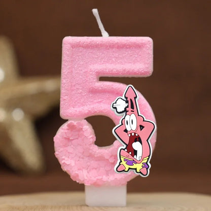 Bougie Anniversaire Bob L'Éponge - Patrick Star