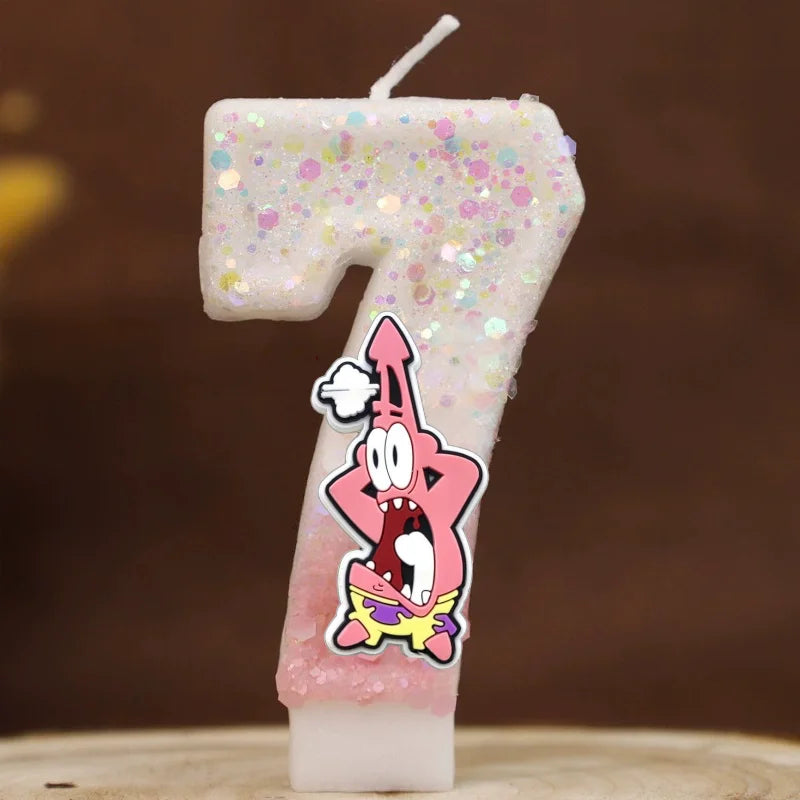 Bougie Anniversaire Bob L'Éponge - Patrick Star