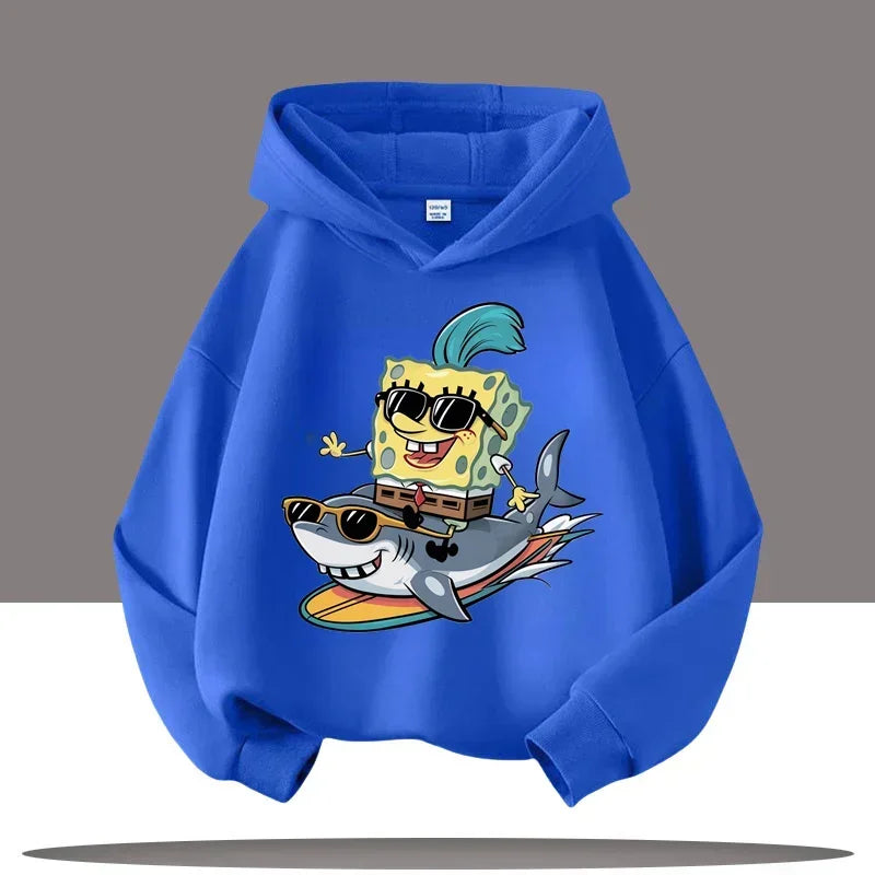 Hoodie Gris Chiné Bob L'Éponge - Gary & Bob