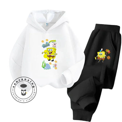 Ensemble Sport Bob L'Éponge - Jaune & Pantalon Noir