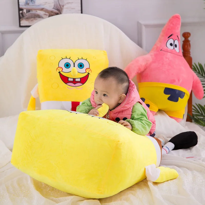 Peluches Bob L'Éponge - Pack Bob et Patrick 35cm