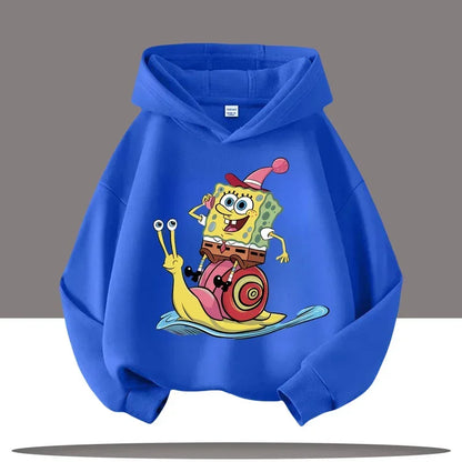 Hoodie Gris Chiné Bob L'Éponge - Gary & Bob