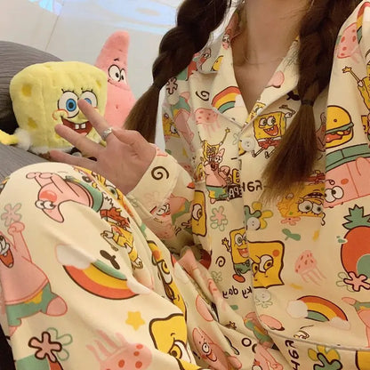 Pyjama Bob L'Éponge - Ensemble Home Wear Femme