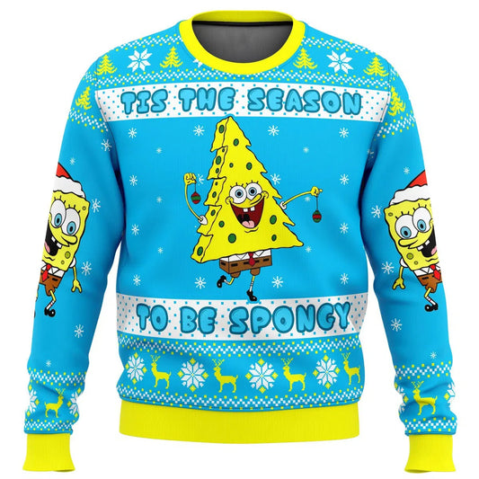 Maglione natalizio SpongeBob - È la stagione (albero di Natale)
