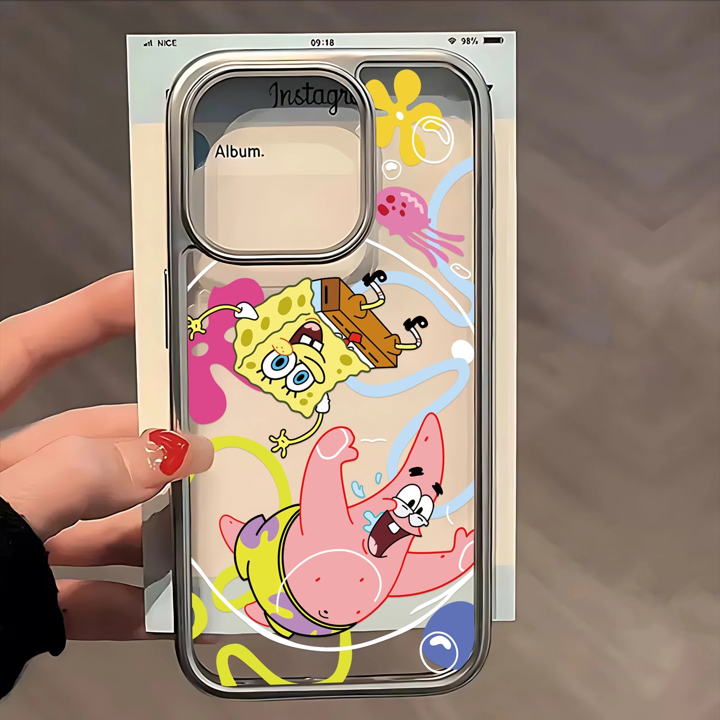 Coque Bob l'Éponge - Modèle Collage Bikini Bottom