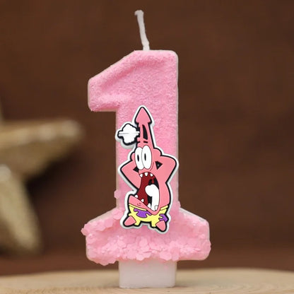 Bougie Anniversaire Bob L'Éponge - Patrick Star