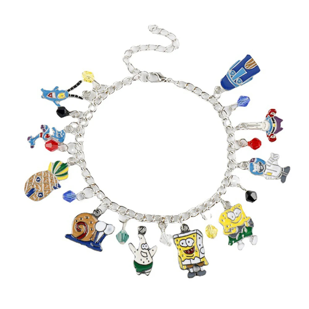 Bracelet Bob L'Éponge - Gourmette Multi-Charms