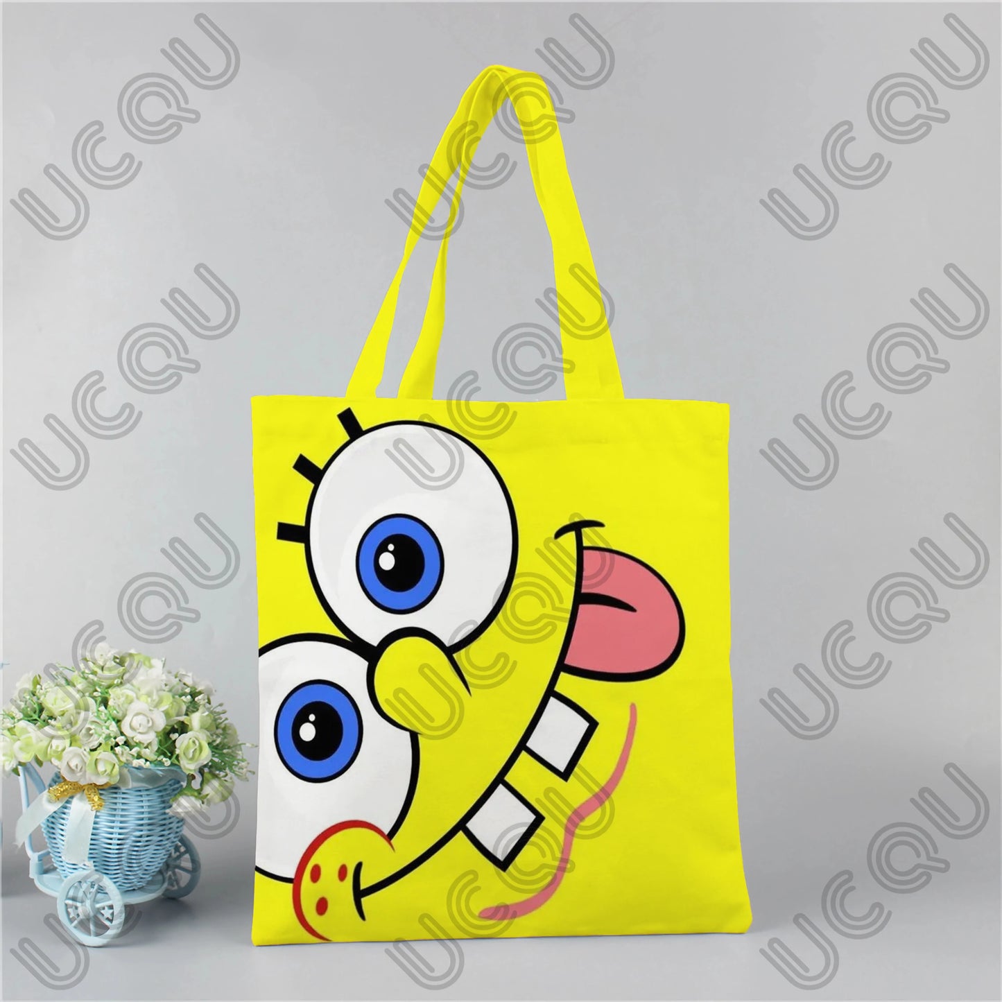 Tote Bag Bob l'Éponge - Modèle Chasse aux Méduses