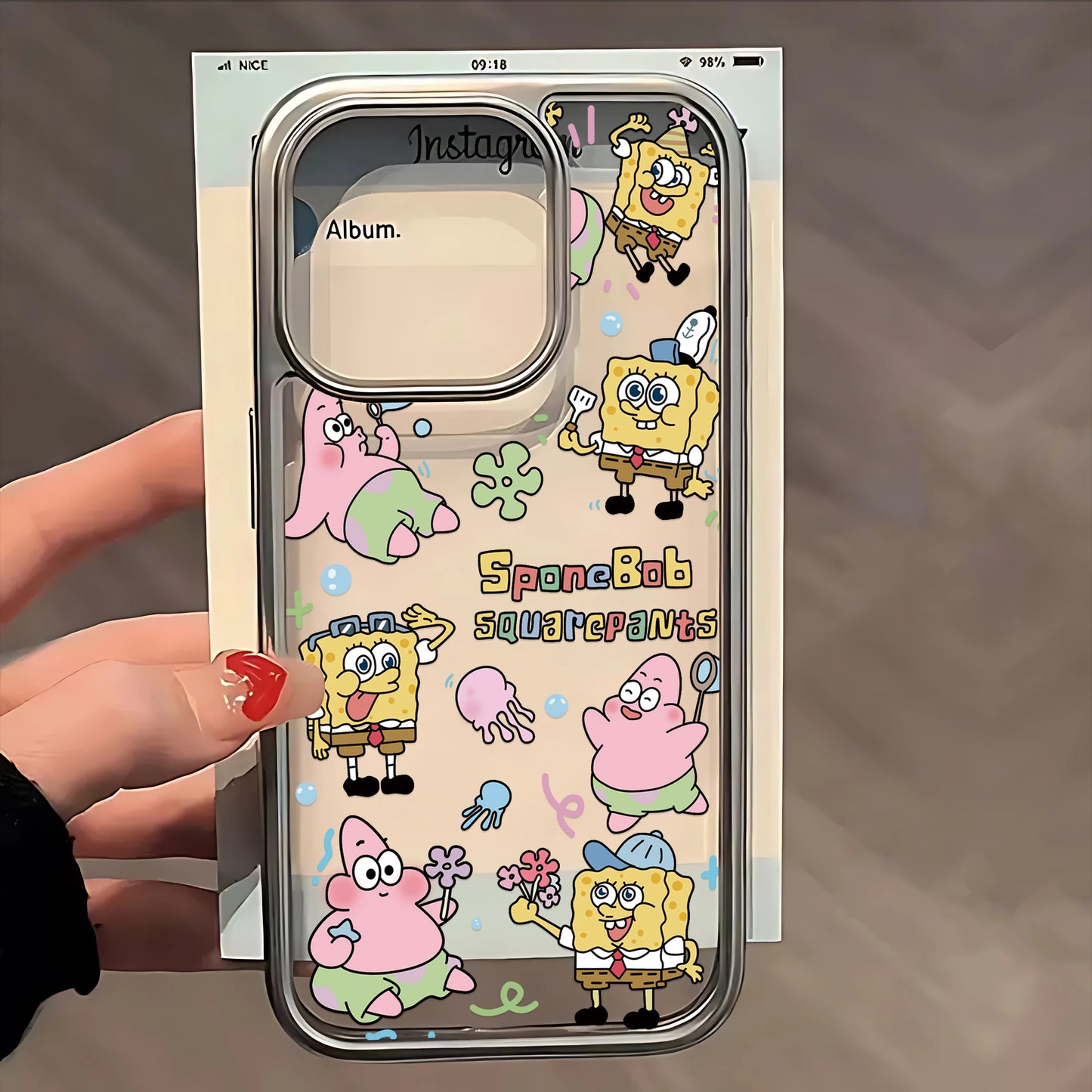 Coque Bob l'Éponge - Modèle Collage Bikini Bottom