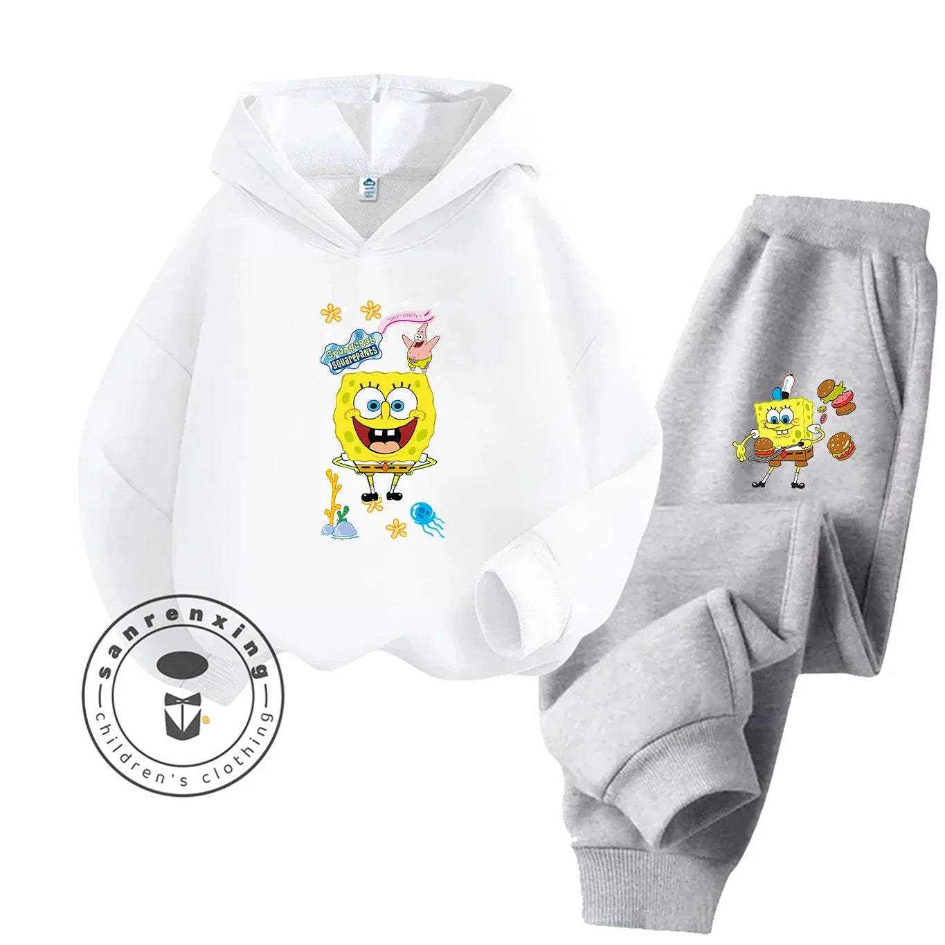 Ensemble Sport Bob L'Éponge - Jaune & Pantalon Noir