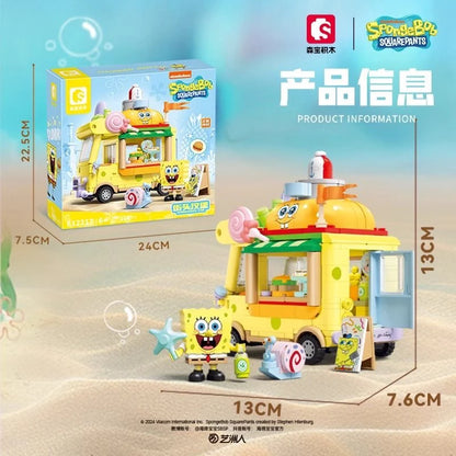 Jeu de Blocs Bob L'Éponge - Food Truck de Plage