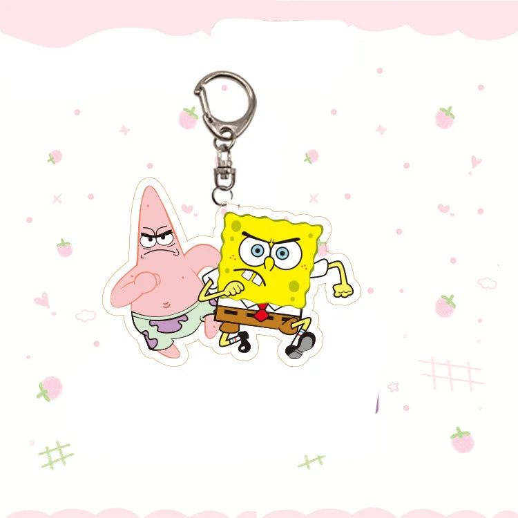 Porte-Clés Bob L'Éponge -Bob et Patrick