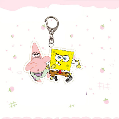 Porte-Clés Bob L'Éponge -Bob et Patrick