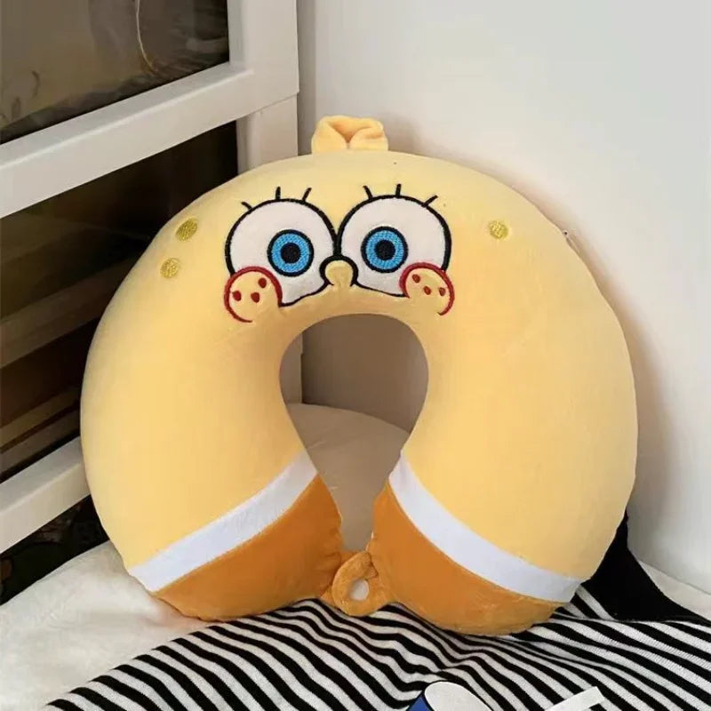 Cuscino da viaggio di SpongeBob - Fascia per il collo (Memory Foam)