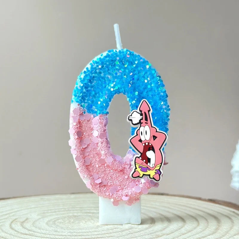 Bougie Anniversaire Bob L'Éponge - Patrick Star