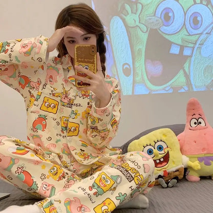 Pyjama Bob L'Éponge - Ensemble Home Wear Femme