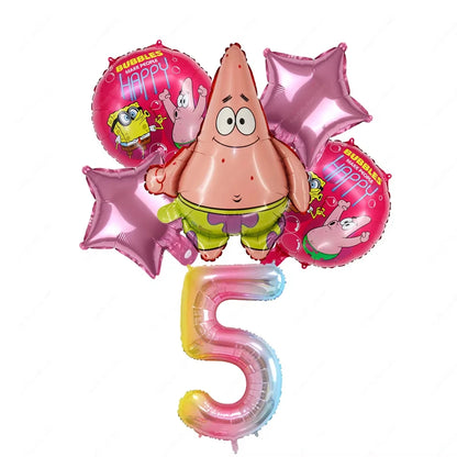 Ballons Bob L'Éponge - Set Multi-Couleurs