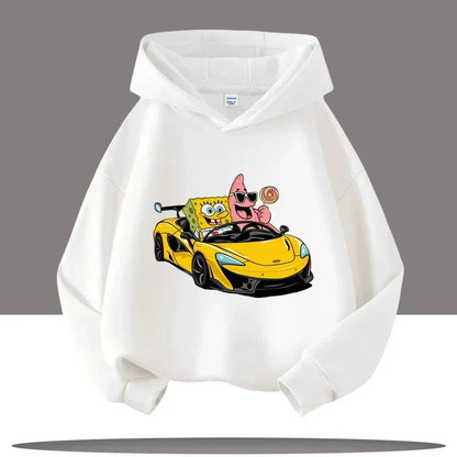 Hoodie Gris Chiné Bob L'Éponge - Gary & Bob