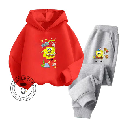 Ensemble Sport Bob L'Éponge - Jaune & Pantalon Noir