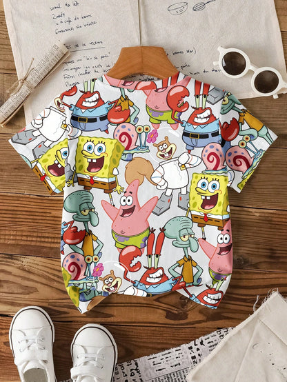 T-Shirt Bob L'Éponge - Full Print Personnages