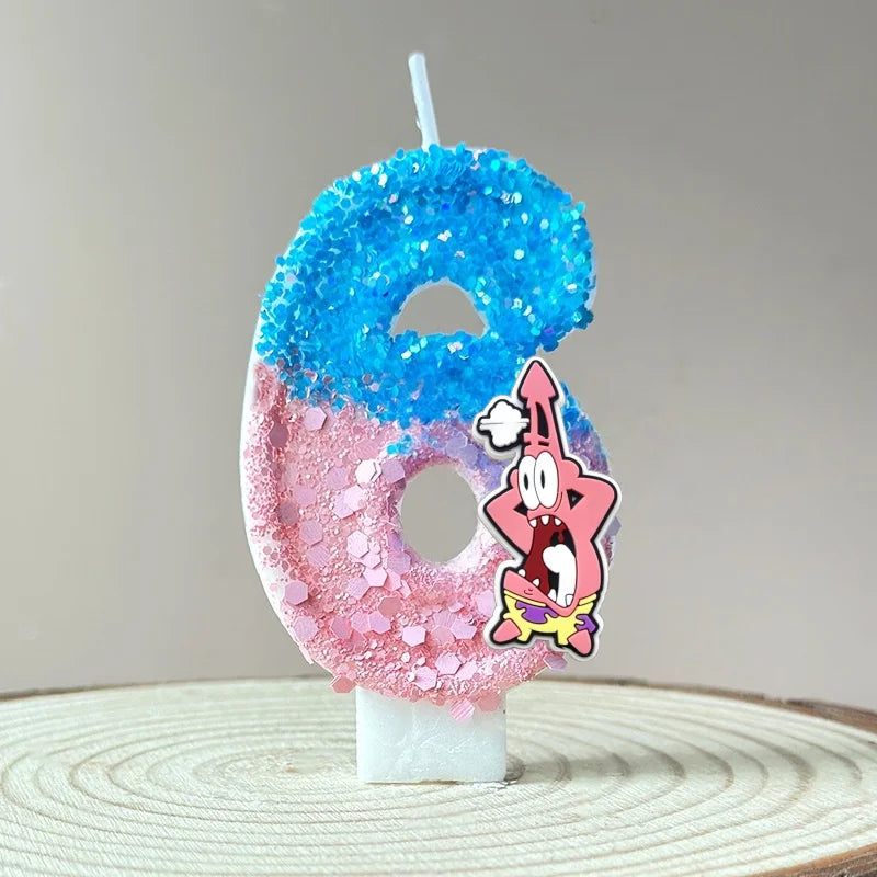 Bougie Anniversaire Bob L'Éponge - Patrick Star