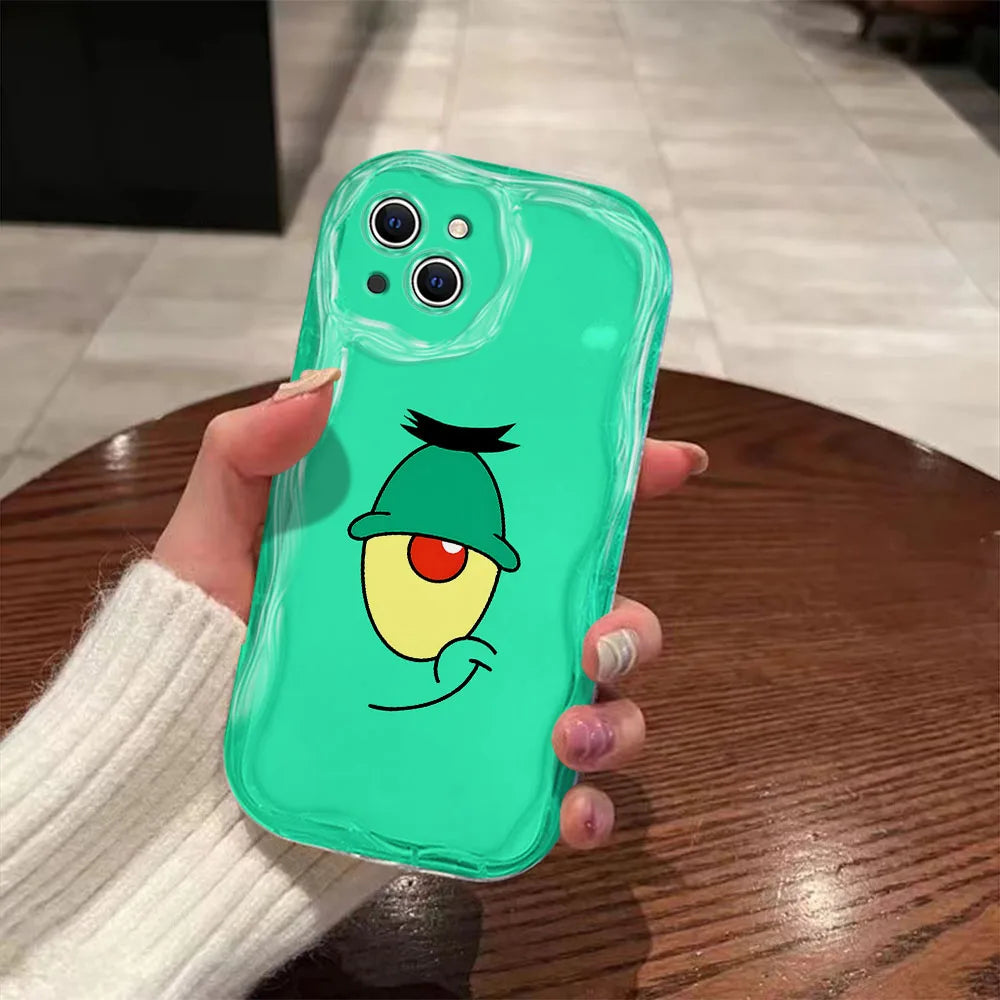 Cover per iPhone Plankton - Il cattivo (Verde)