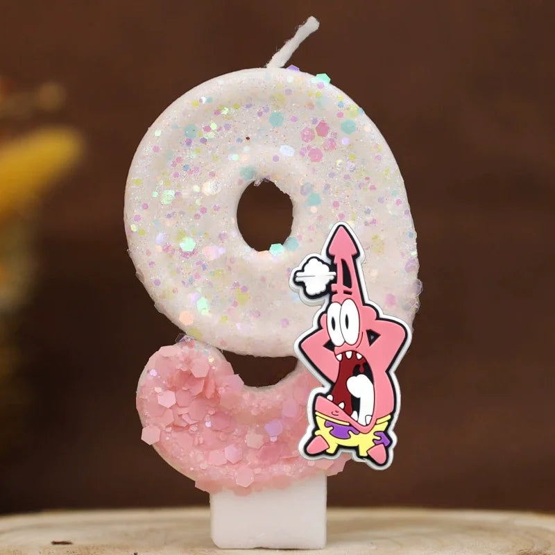 Bougie Anniversaire Bob L'Éponge - Patrick Star