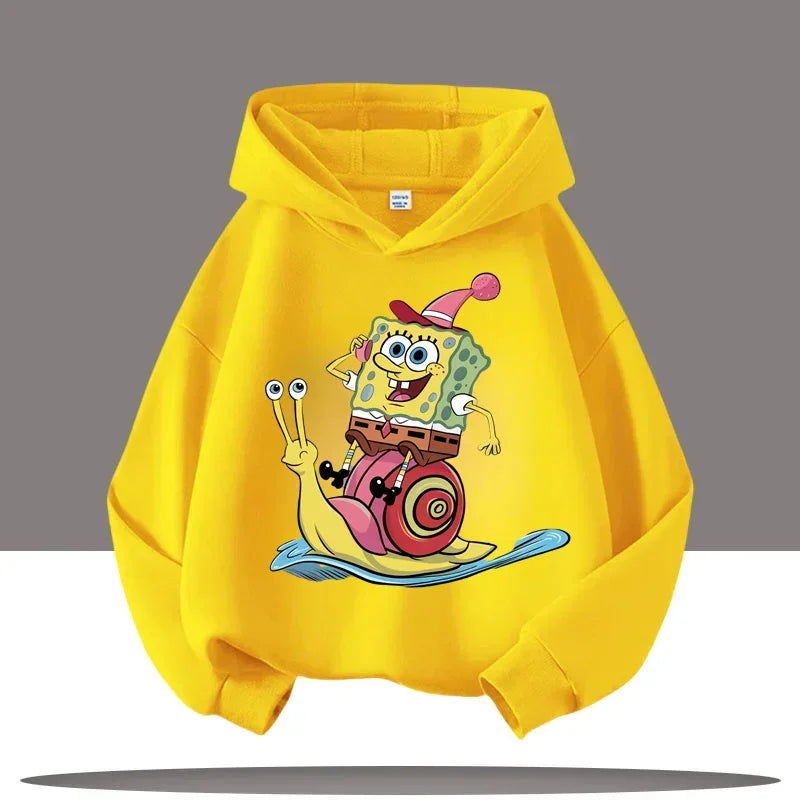 Hoodie Gris Chiné Bob L'Éponge - Gary & Bob