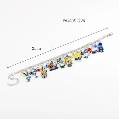 Bracelet Bob L'Éponge - Gourmette Multi-Charms