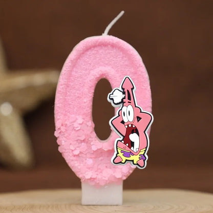 Bougie Anniversaire Bob L'Éponge - Patrick Star