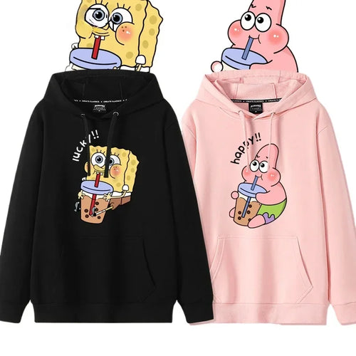Hoodie nero di SpongeBob - Stile relax (Streetwear)