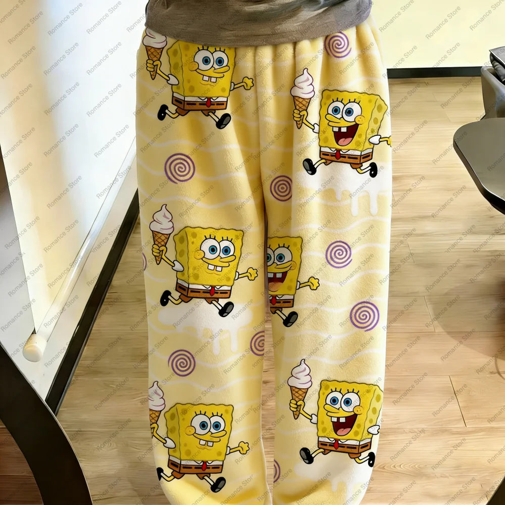 Pantalon de Pyjama Bob l'Éponge - Modèle Pattern Ananas Bleu