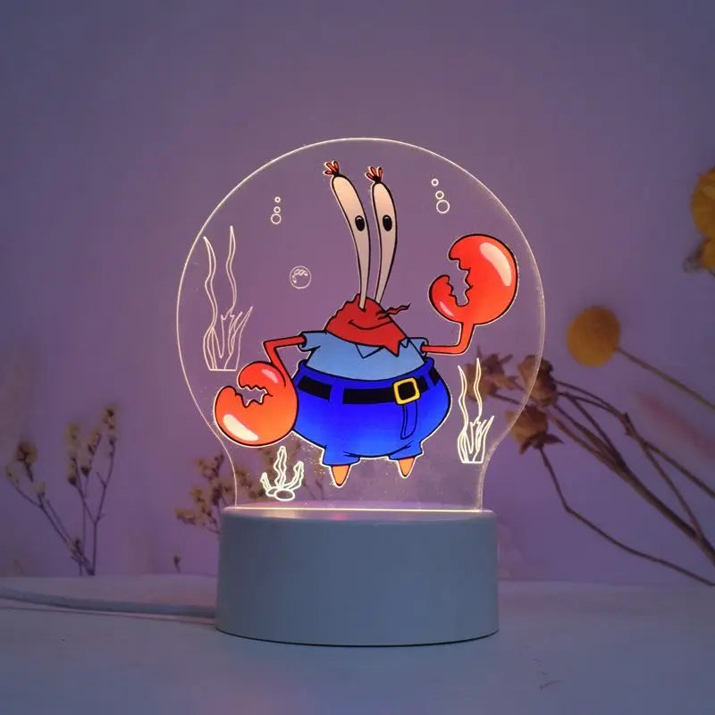 Veilleuse LED Bob & Patrick - Mème Imagination
