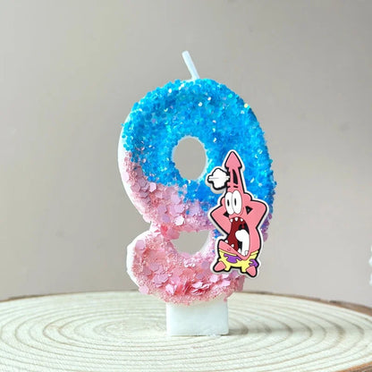 Bougie Anniversaire Bob L'Éponge - Patrick Star
