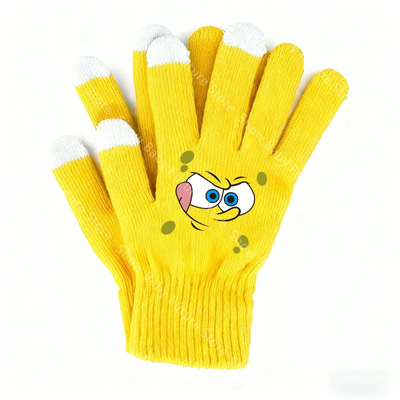 Gants Tactiles Bob L'Éponge - Visage Bob
