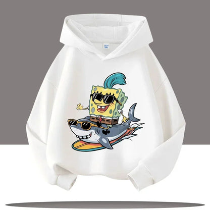 Hoodie Gris Chiné Bob L'Éponge - Gary & Bob