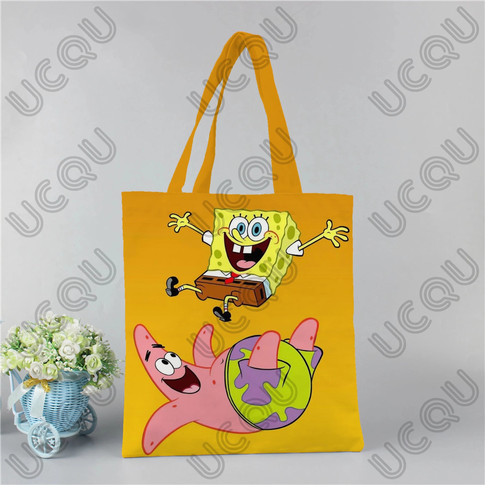 Tote bag Bob l'Éponge : duo meilleurs amis