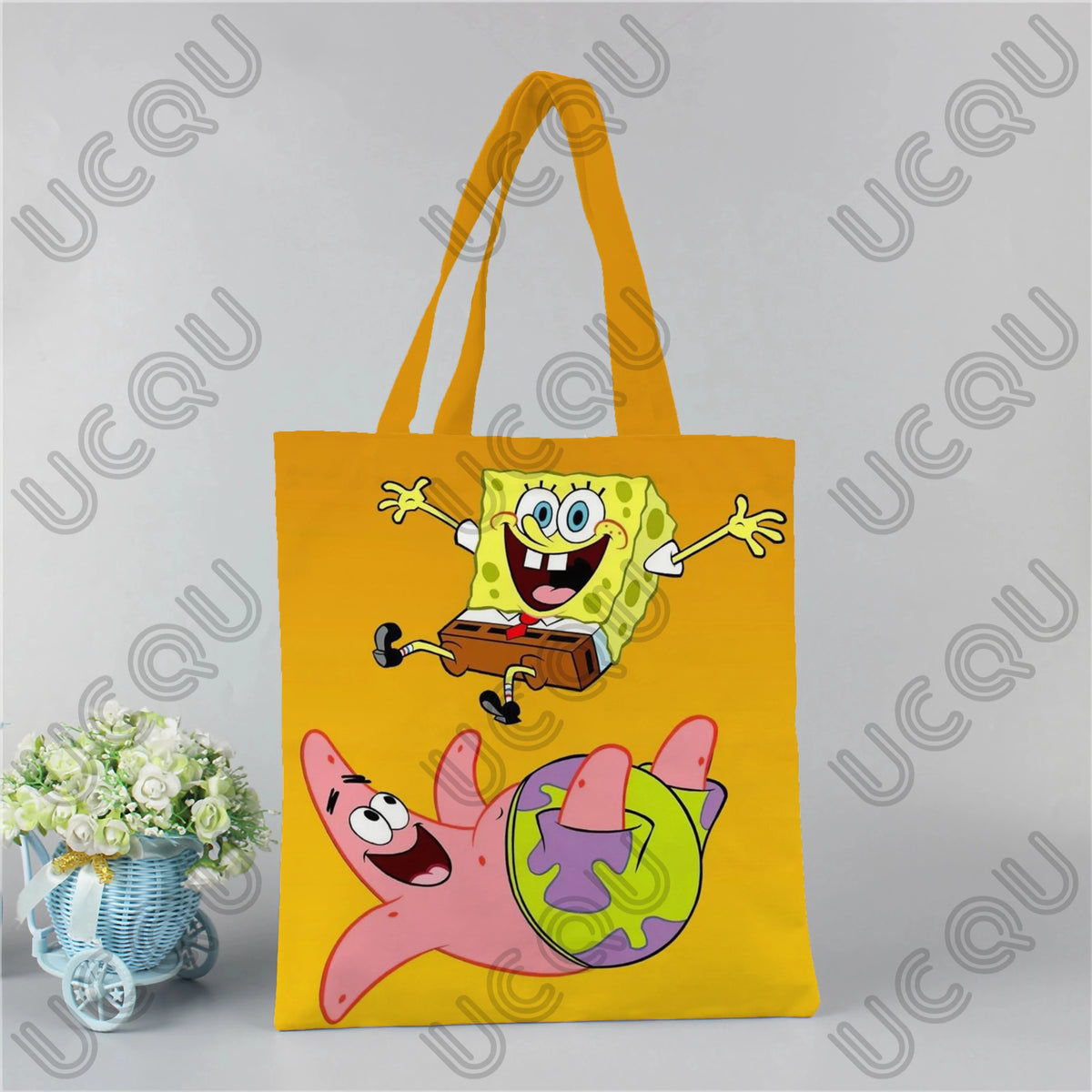 Tote Bag Bob l'Éponge - Modèle Chasse aux Méduses