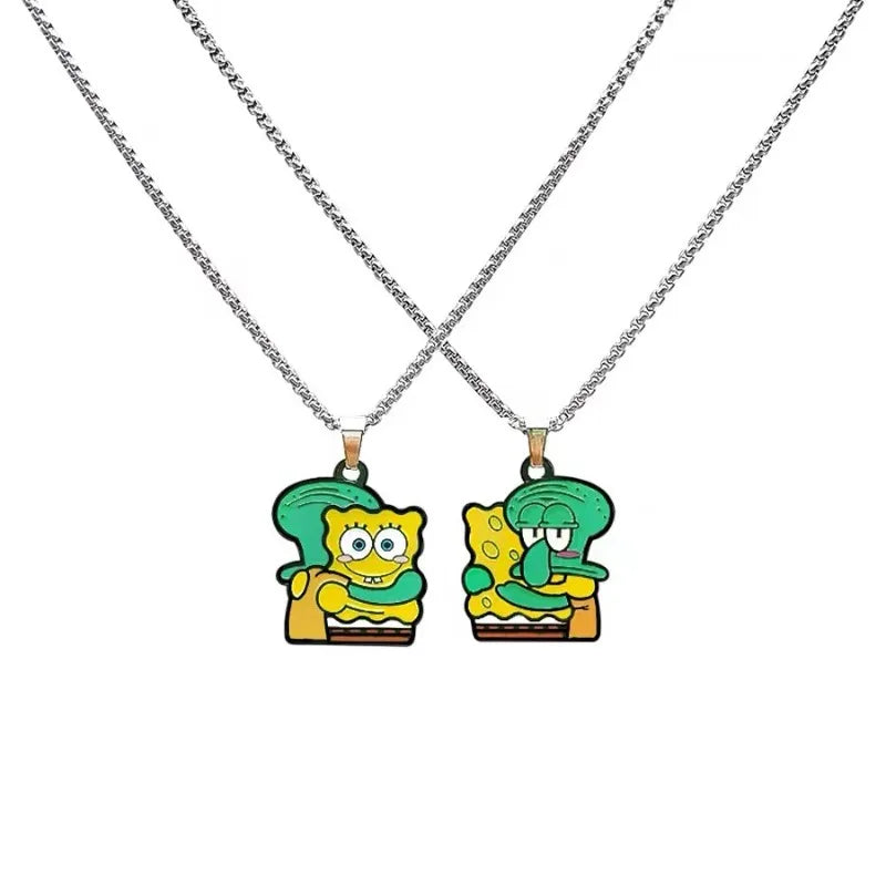 Colliers Couple Bob L'Éponge - Duo Pendentifs