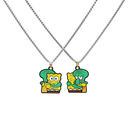 Colliers Couple Bob L'Éponge - Duo Pendentifs