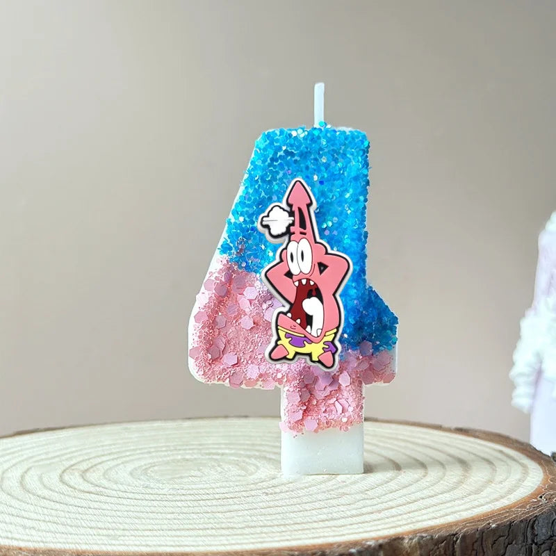 Bougie Anniversaire Bob L'Éponge - Patrick Star