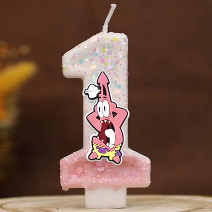 Bougie Anniversaire Bob L'Éponge - Patrick Star