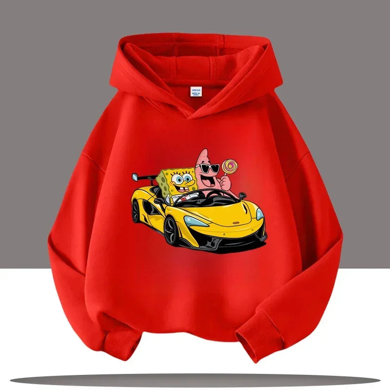 Hoodie Gris Chiné Bob L'Éponge - Gary & Bob