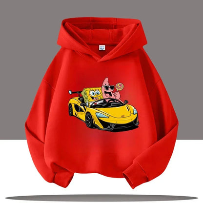 Hoodie Gris Chiné Bob L'Éponge - Gary & Bob