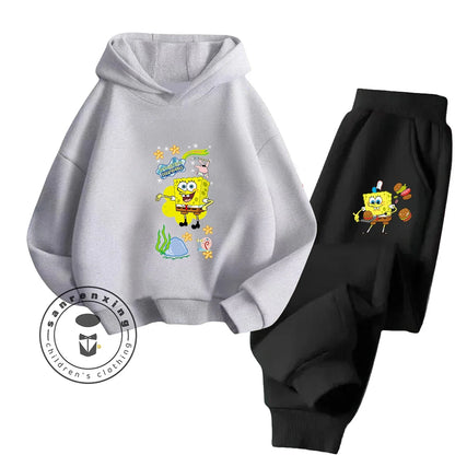 Ensemble Sport Bob L'Éponge - Jaune & Pantalon Noir